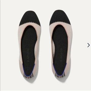 Rothy’s Tuxedo Square Toe Flats